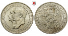 Deutsches Kaiserreich, Preussen, Wilhelm II., 3 Mark 1911, Universität Breslau, A, vz/vz-st, J. 108