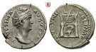 Römische Kaiserzeit, Faustina I., Frau des Antoninus Pius, Denar nach 141, ss-vz