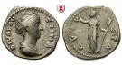 Römische Kaiserzeit, Faustina I., Frau des Antoninus Pius, Denar nach 141, ss+