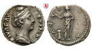 Römische Kaiserzeit, Faustina I., Frau des Antoninus Pius, Denar nach 141, ss