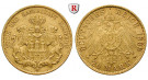 Deutsches Kaiserreich, Hamburg, 20 Mark 1899, J, ss+, J. 212