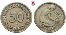 Bundesrepublik Deutschland, 50 Pfennig 1950, Bank Deutscher Länder, G, ss+, J. 379