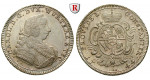 Württemberg, Herzogtum Württemberg (Kgr. ab 1806), Karl Eugen, 1/4 Reichstaler 1744, vz+