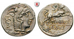 Römische Republik, L. Thorius Balbus, Denar 105 v.Chr., ss-vz