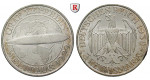 Weimarer Republik, 3 Reichsmark 1930, Zeppelin, A, vz+, J. 342