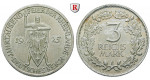 Weimarer Republik, 3 Reichsmark 1925, Rheinlande, E, f.vz, J. 321