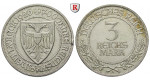 Weimarer Republik, 3 Reichsmark 1926, Lübeck, A, ss+, J. 323
