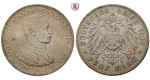 Deutsches Kaiserreich, Preussen, Wilhelm II., 5 Mark 1914, Uniform, A, 25,0 g fein, vz, J. 114
