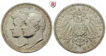 Deutsches Kaiserreich, Sachsen-Weimar-Eisenach, Wilhelm Ernst, 3 Mark 1910, Hochzeit mit Feodora, A, f.vz/vz-st, J. 162