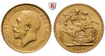 Indien, Britisch-Indien, George V., Pound 1918, 7,32 g fein, vz+