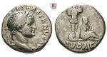 Römische Kaiserzeit, Vespasianus, Denar 69-70, ss