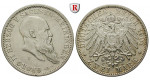 Deutsches Kaiserreich, Sachsen-Meiningen, Georg II., 2 Mark 1901, Zum 75. Geburtstag, D, ss/ss-vz, J. 149