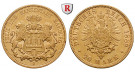 Deutsches Kaiserreich, Hamburg, 20 Mark 1889, J, ss, J. 210