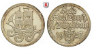 Nebengebiete, Danzig, 1/2 Gulden 1927, Kogge, PP, J. D6