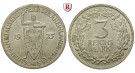 Weimarer Republik, 3 Reichsmark 1925, Rheinlande, A, vz+, J. 321