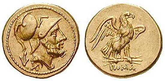 Beginn der römischen Münzprägung